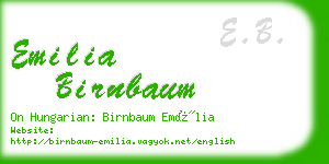 emilia birnbaum business card